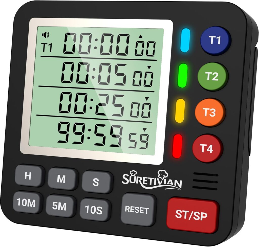 4-Channel Digital Kitchen Timer Review: The Ultimate Multi-Tasking Culinary Time Management Tool