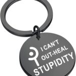 FAADBUK FF14 White Mage Inspired Gift FF14 Meme for Gamer I Cant Out-Heal Stupidity FF14 Fan Gift