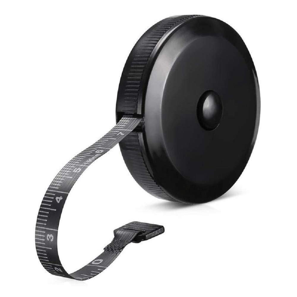 GDMINLO Soft Retractable Black Dual Sided Tape Measure Body Measuring Tape Set, 60-Inch, Push-Button…