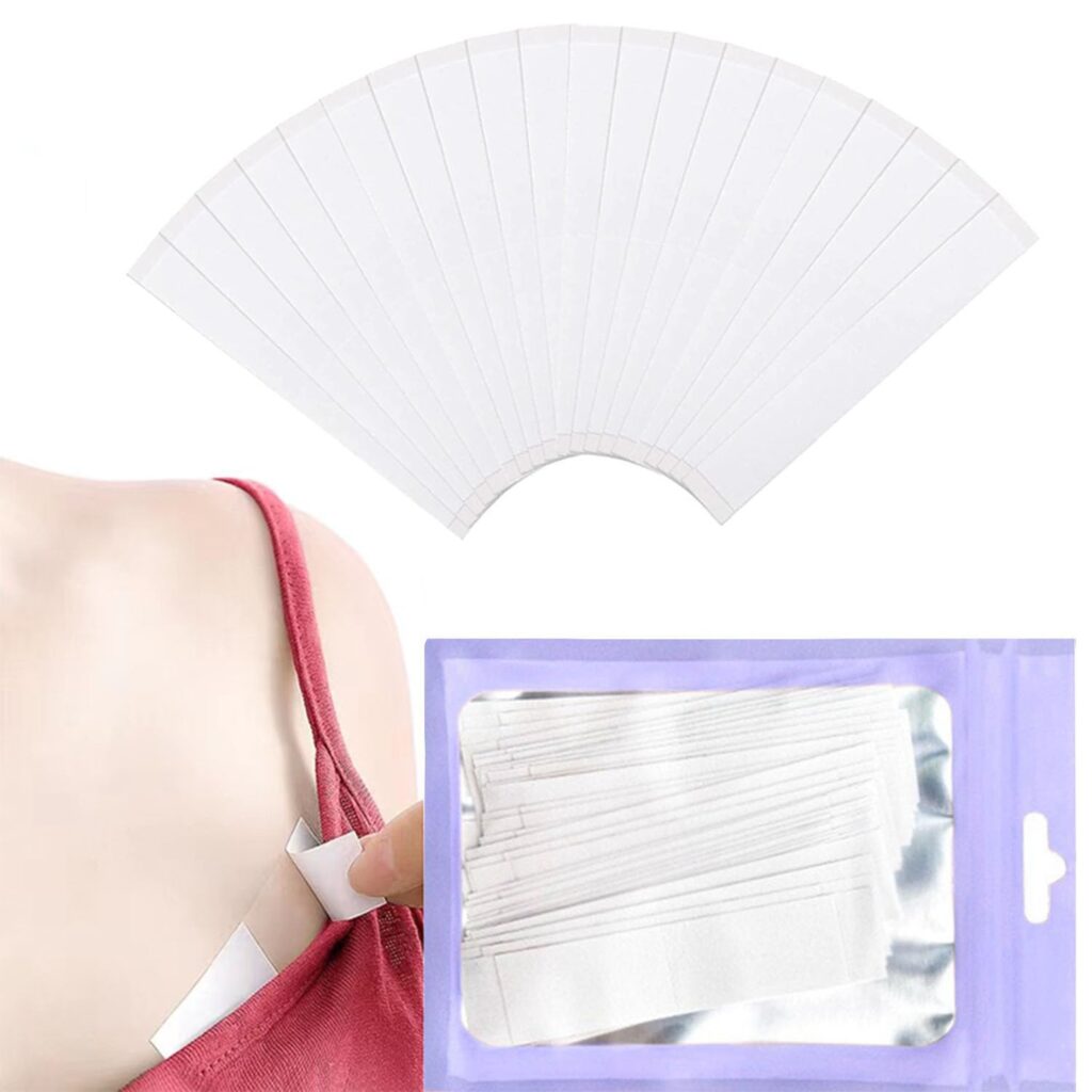 Fashion Tape – 100pcs Double Sided Body Tape For Clothes,Invisible and Traceless, Strong Adhesion, L…