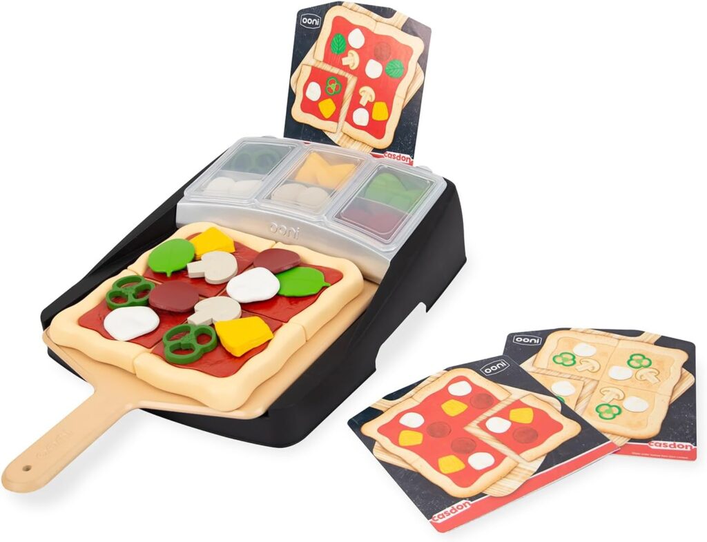 Casdon Ooni Pizza Topping Station | Toy Pizza Topping Station For Children Aged 3+ | Includes 24x Pi…