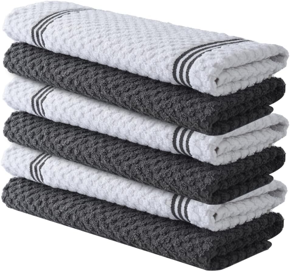 Infinitee Xclusives Kitchen Towels – 6 Pack – Terry Tea Towel-38 x 64 cm