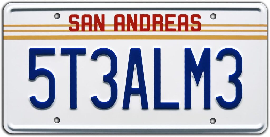 Grand Theft Auto | STEAL ME | Metal Stamped License Plate