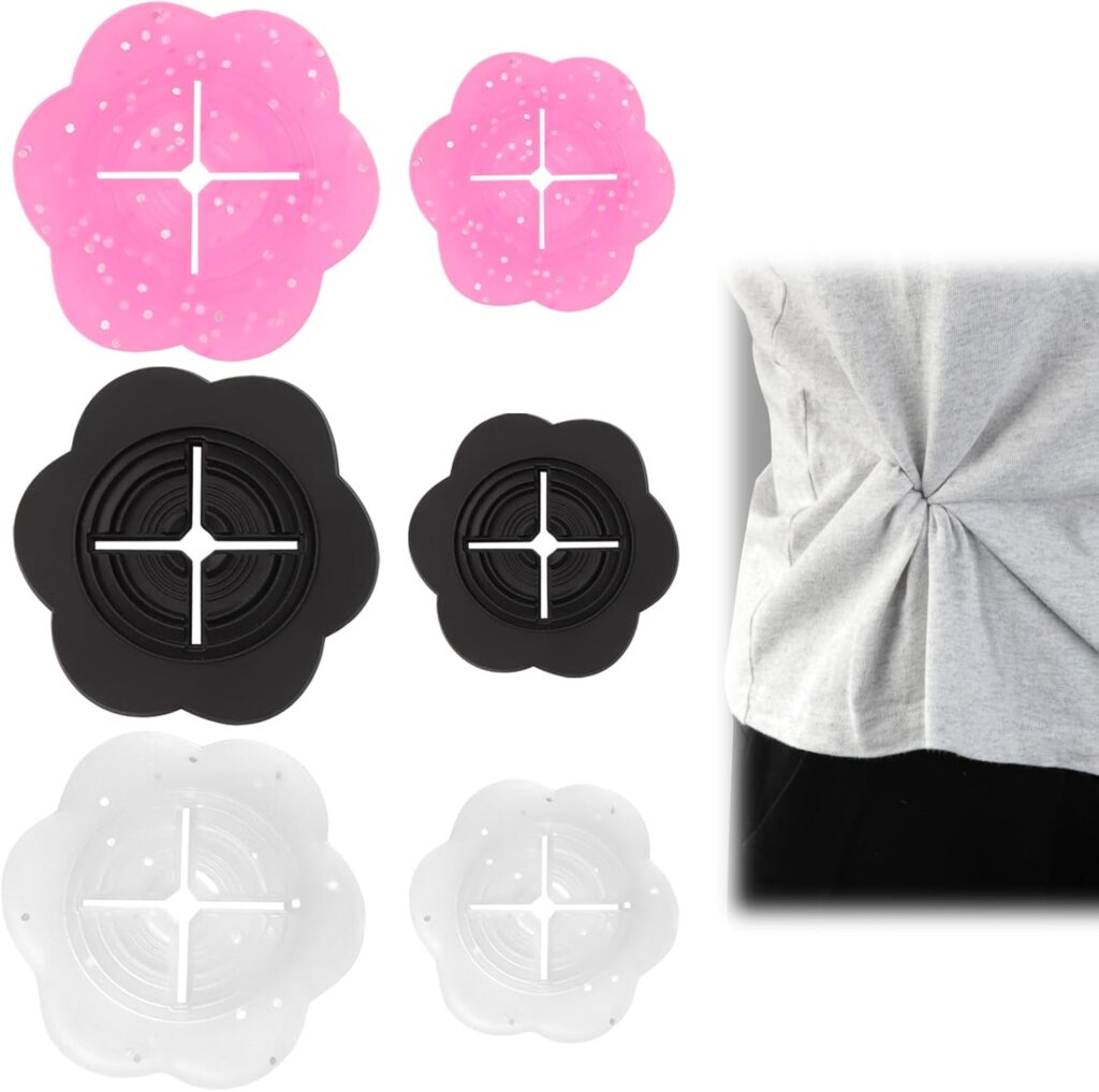 6pcs Cinch Clips for Women Clothing, Invisible Silicone Waist Cincher Clip, Adjustable Clothing Cinc…