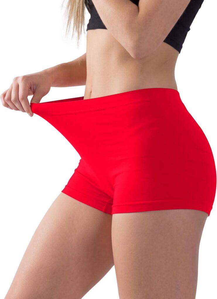 Love My Fashions ® Women’s Boyshort Microfibre High Waist Boxers Seamless Stretchy Full Coverage Und…