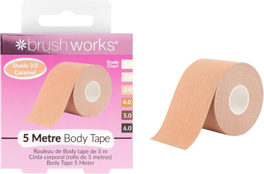 Brushworks Body Tape Shade 3.0 Caramel Nude Stretchy Body & Breast Lift