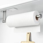 Kitchen Roll Holder Under Cabinet, Paper Towel Holder Wall Mounted, Silver
