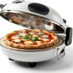 Cook With Color Indoor Electric Pizza Oven – Crispy Pizza Maker, Heats up to 1000°F, 12″ Ceramic Sto…