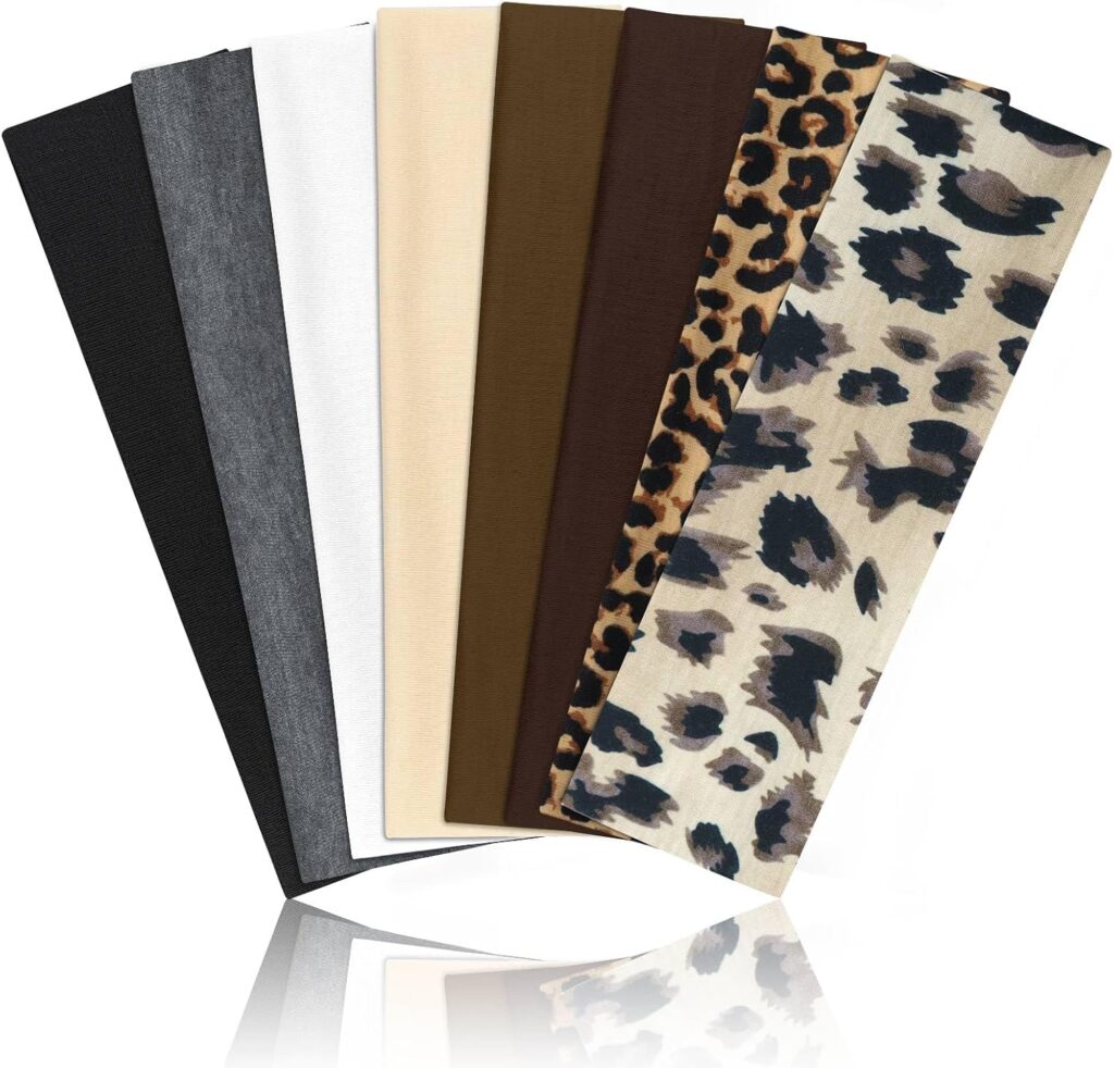 AWUMBUK 8 Pcs Headbands for Women’s Hair, Fashion Hair Bands for Women Soft Elastic Ladies Headband …