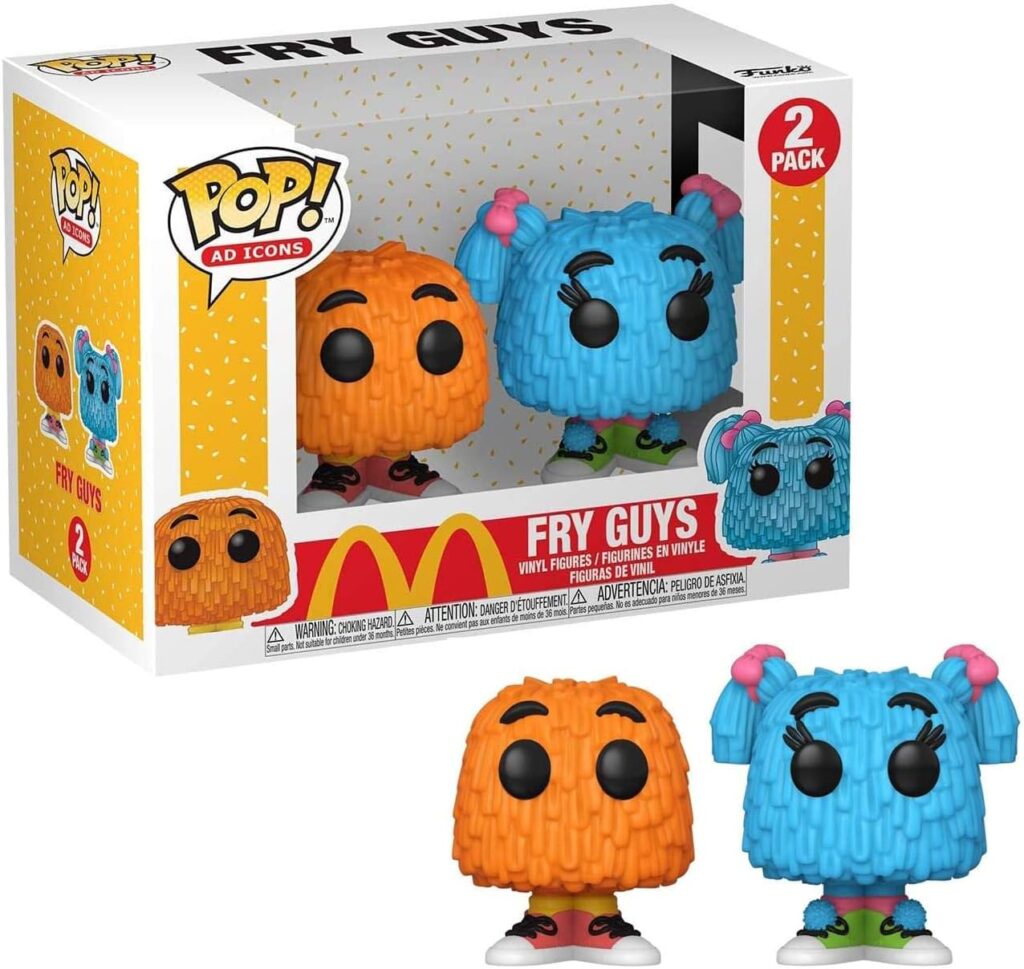 Funko POP! Ad Icons: McDonald’s – 2 Pack Orange and Blue Fry Guy Kids – Collectable Vinyl Figure – G…