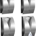 4 Pcs Self Adhesive Tea Towel Holder – Stainless Steel Stick on Hooks, Push and Grip Wall Hooks for …