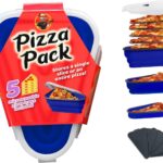 The Perfect Pizza Pack – Reusable Pizza Storage Container with 5 Microwavable Serving Trays – BPA-F…