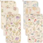 Ultra Soft and Absorbent Muslin Baby Burp Cloths – 6 Pack 20″ x 10″ – Ideal for Gentle Burping with …