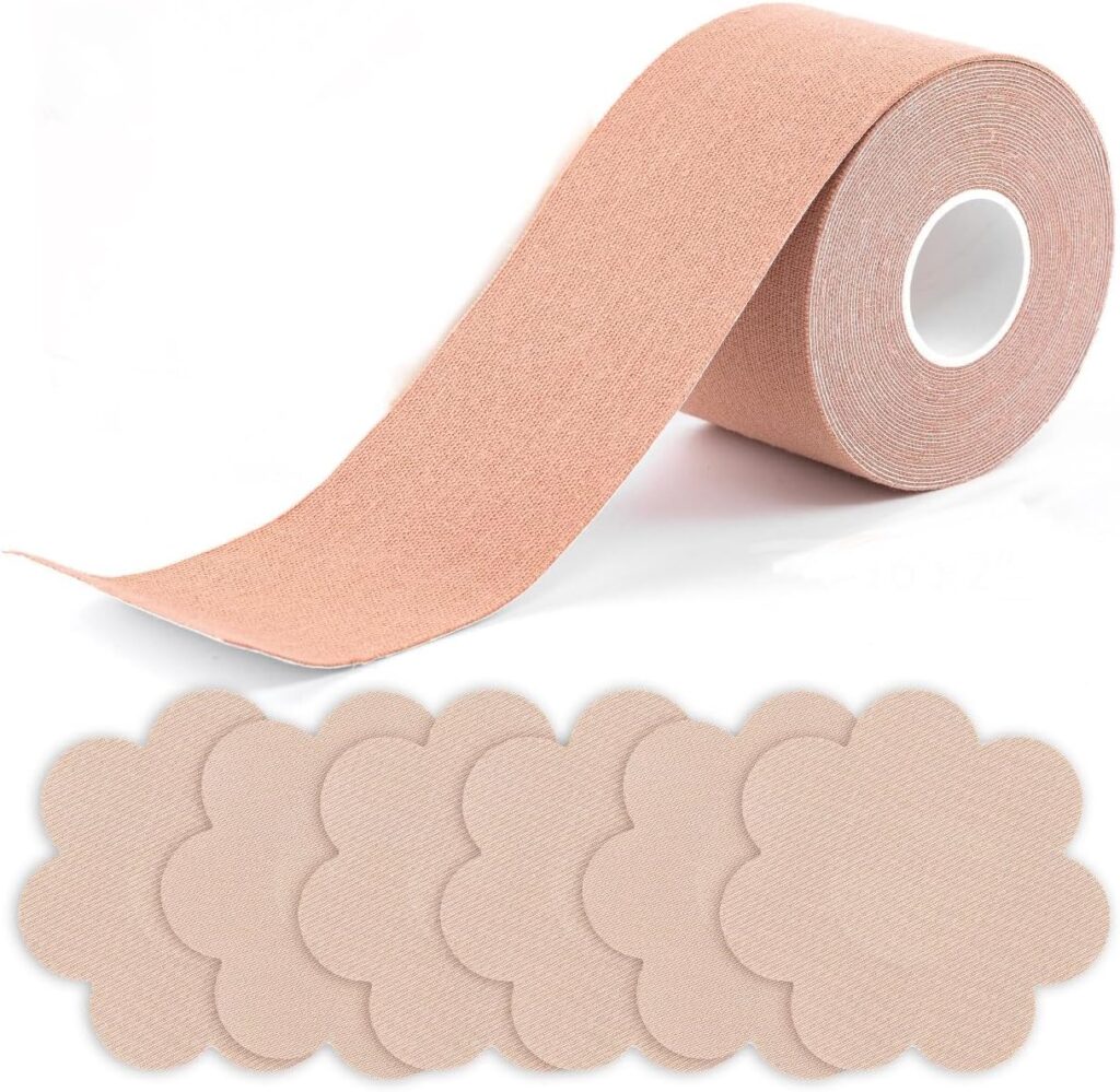 DIY boobytape for breast lifting, plus size breast lifting tape, masking tape for lifting large brea…