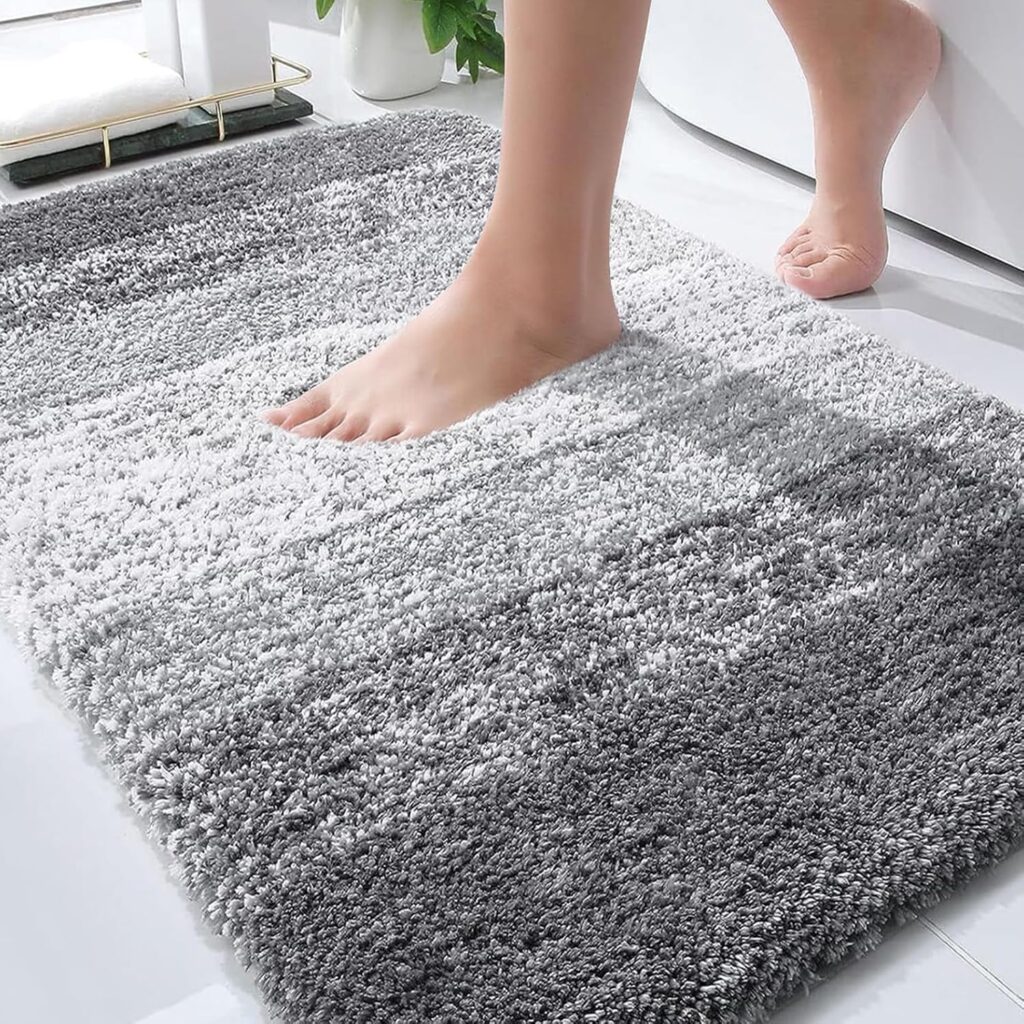 OLANLY Bathroom Rugs Mat 30×20, Extra Soft and Absorbent Microfiber Bath Rugs, Non-Slip Plush Shaggy…
