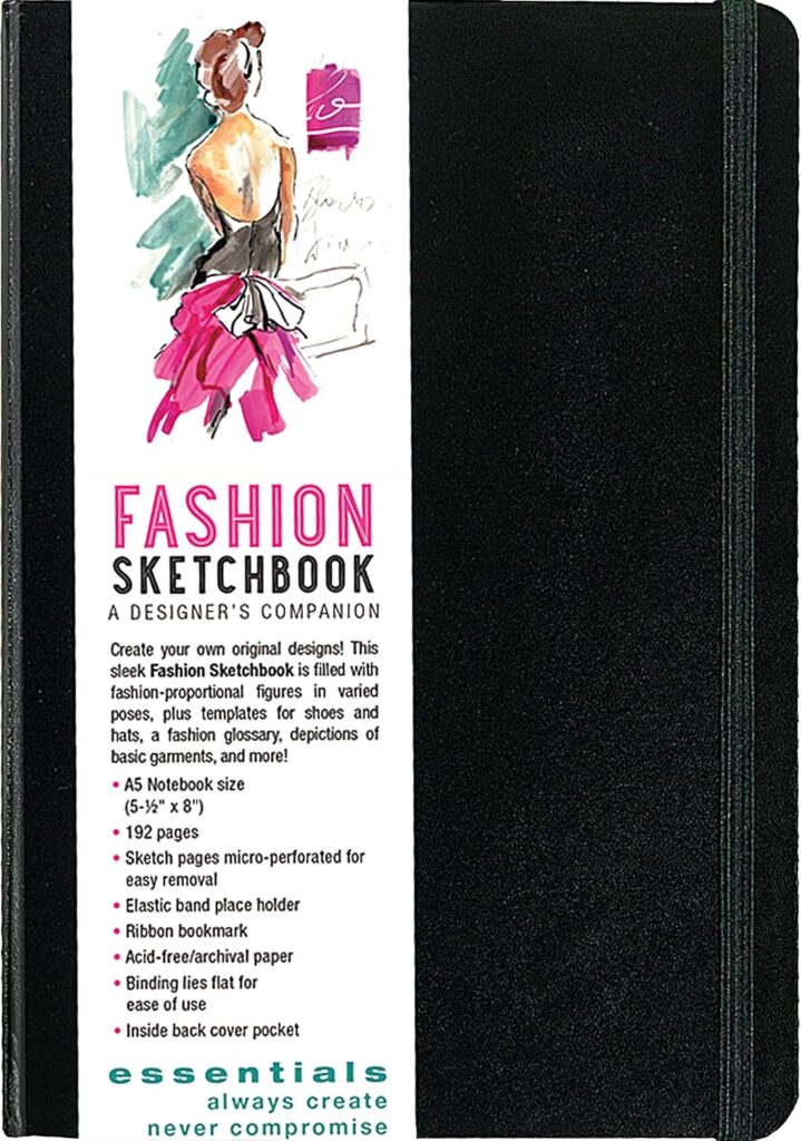 Essentials Fashion Sketchbook (360 Figure Templates to create your designs!): A Designer’s Companion