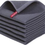 Homaxy 100% Cotton Waffle Weave Kitchen Dish Cloths, Ultra Soft Absorbent Quick Drying Dish Towels, …
