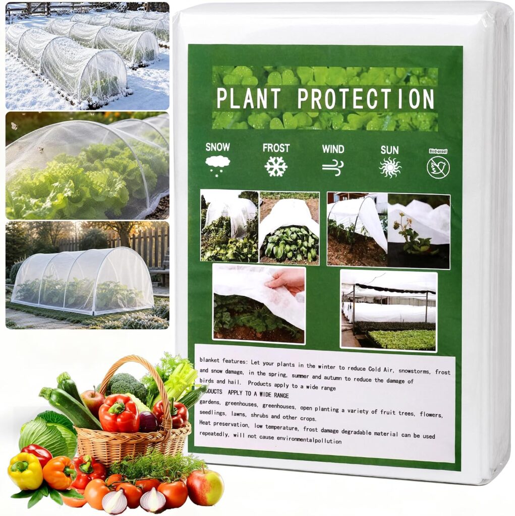 Garden Fleece Frost Protection Plant Cover, 2x5m 35GSM Horticultural Fleece